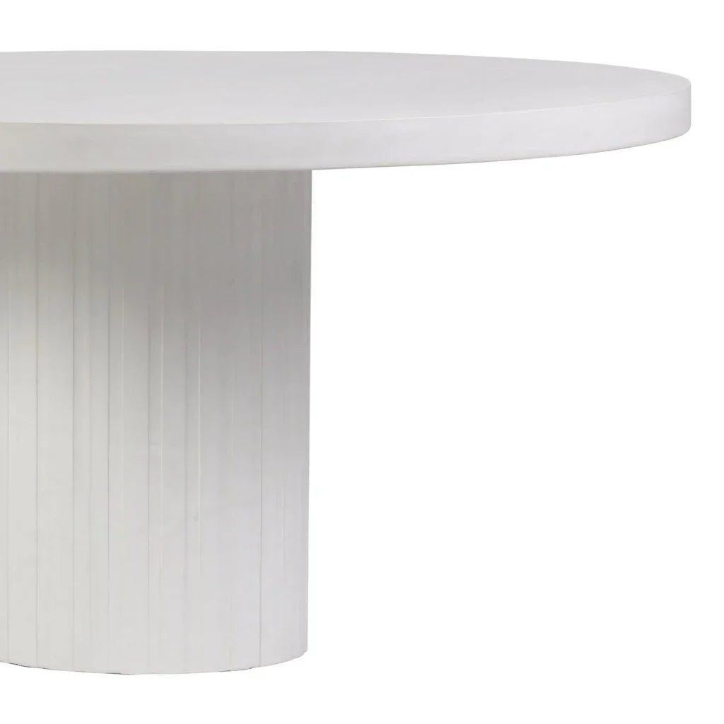 Tama Concrete Round Patio Dining Table - LOOMLAN - Seasonal Living - Outdoor Dining Tables