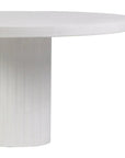 Tama Concrete Round Patio Dining Table - LOOMLAN - Seasonal Living - Outdoor Dining Tables