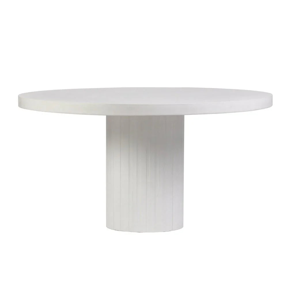Tama Concrete Round Patio Dining Table - LOOMLAN - Seasonal Living - Outdoor Dining Tables