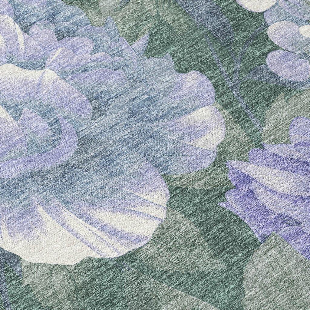 LOOMLAN Rugs Tanarra Purple Washable Indoor-Outdoor Rug