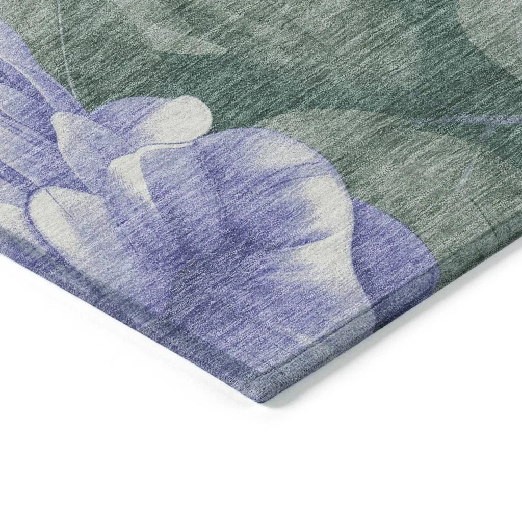 LOOMLAN Rugs Tanarra Purple Washable Indoor-Outdoor Rug
