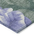 LOOMLAN Rugs Tanarra Purple Washable Indoor-Outdoor Rug