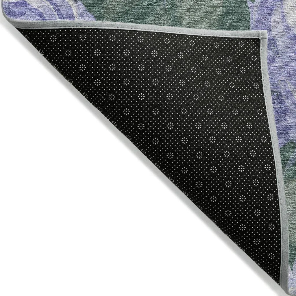 LOOMLAN Rugs Tanarra Purple Washable Indoor-Outdoor Rug