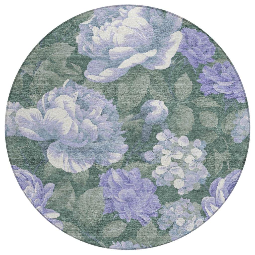 LOOMLAN Rugs Tanarra Purple Washable Indoor-Outdoor Rug