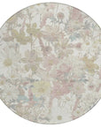 LOOMLAN Rugs Taniska Ivory Washable Indoor-Outdoor Rug