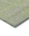 LOOMLAN Rugs Tanoura Green Washable Indoor-Outdoor Rug