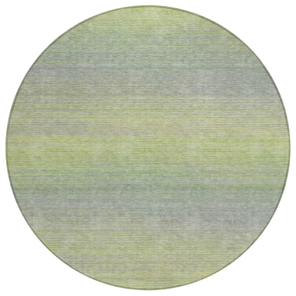 LOOMLAN Rugs Tanoura Green Washable Indoor-Outdoor Rug