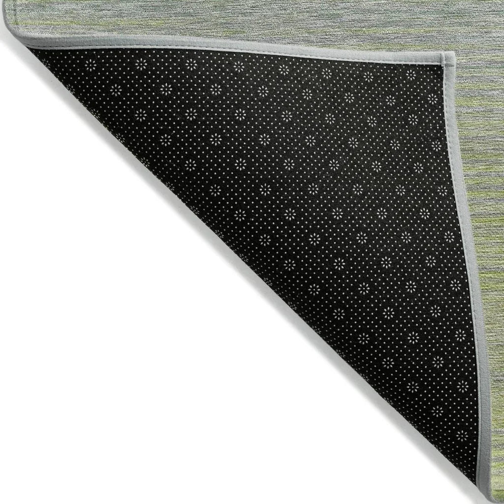 LOOMLAN Rugs Tanoura Green Washable Indoor-Outdoor Rug