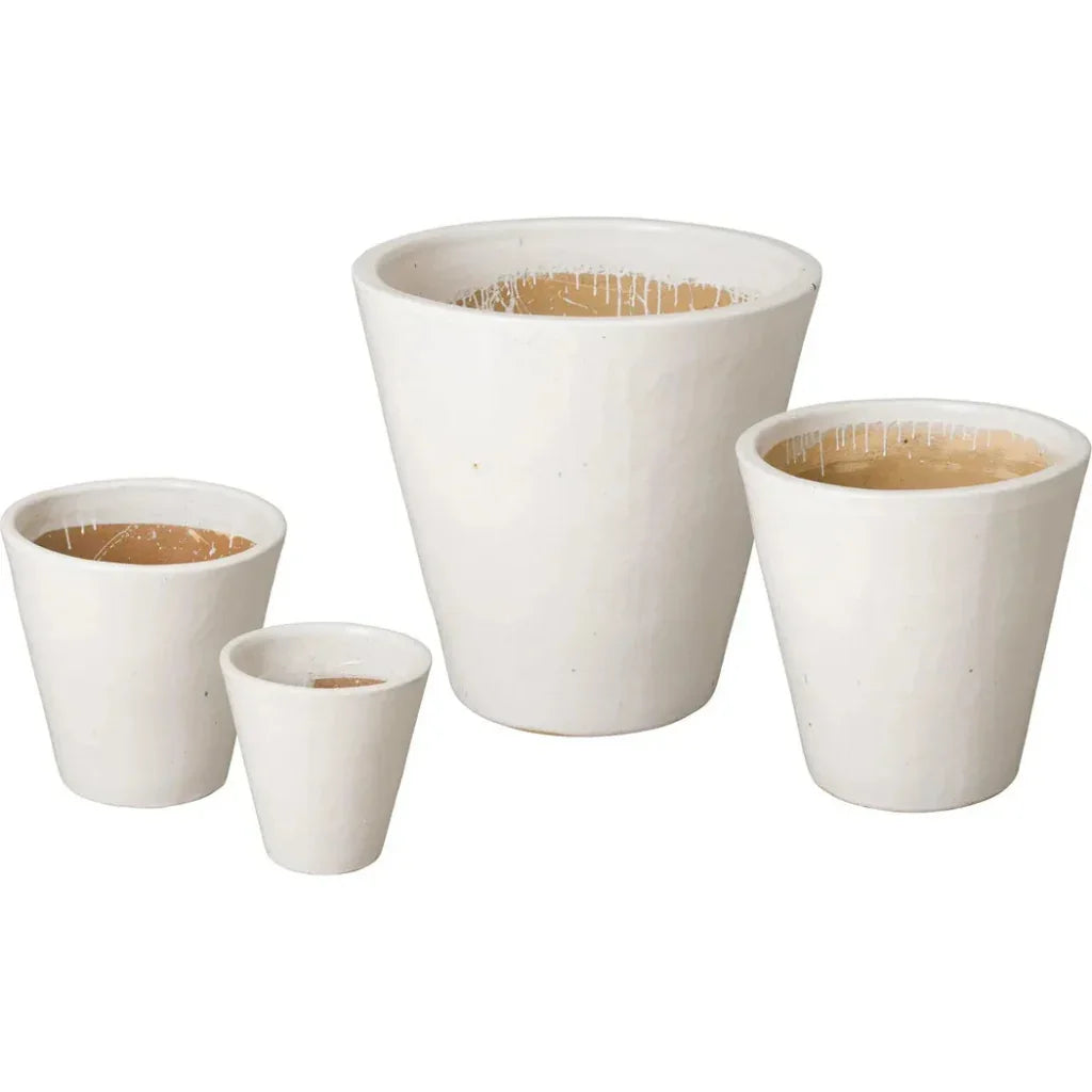 Emissary Tapered Round Ceramic Planter