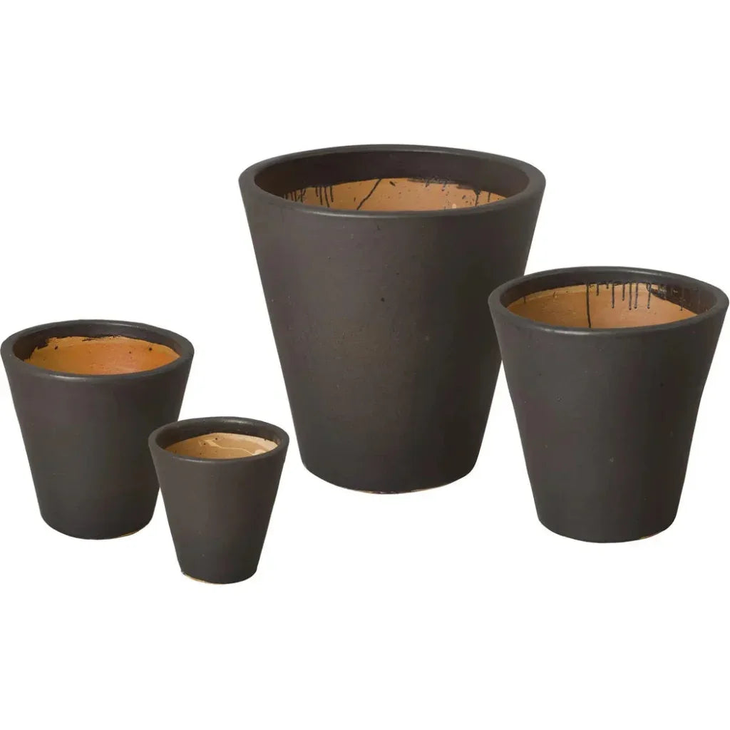 Emissary Tapered Round Ceramic Planter