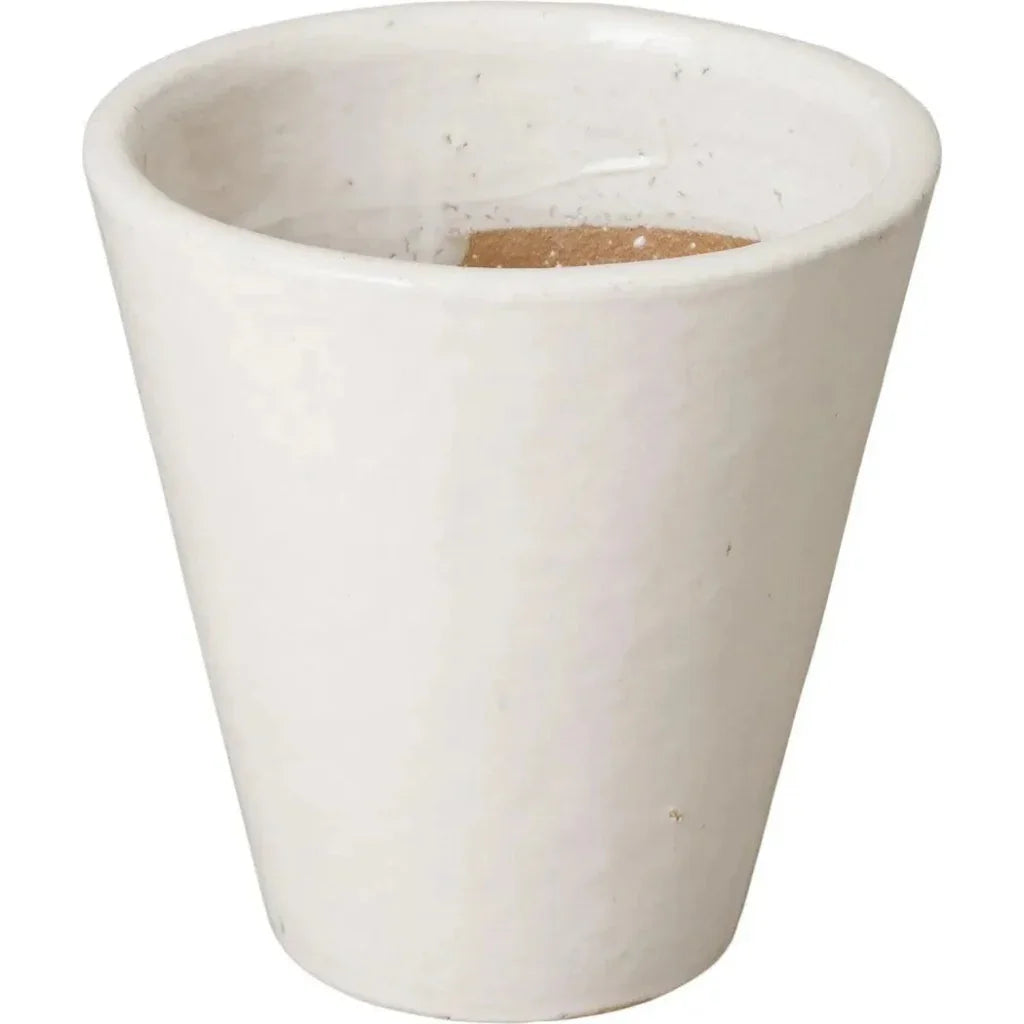 Emissary Tapered Round Ceramic Planter