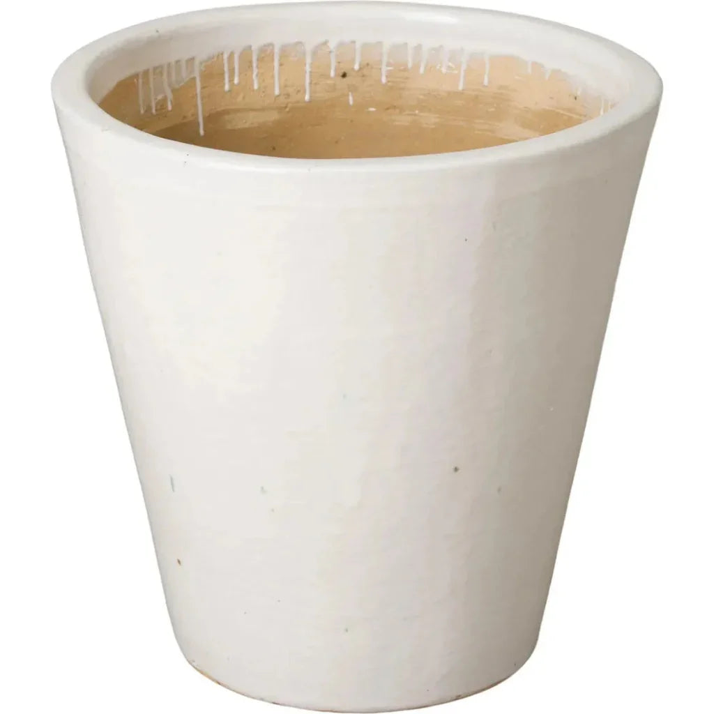Emissary Tapered Round Ceramic Planter