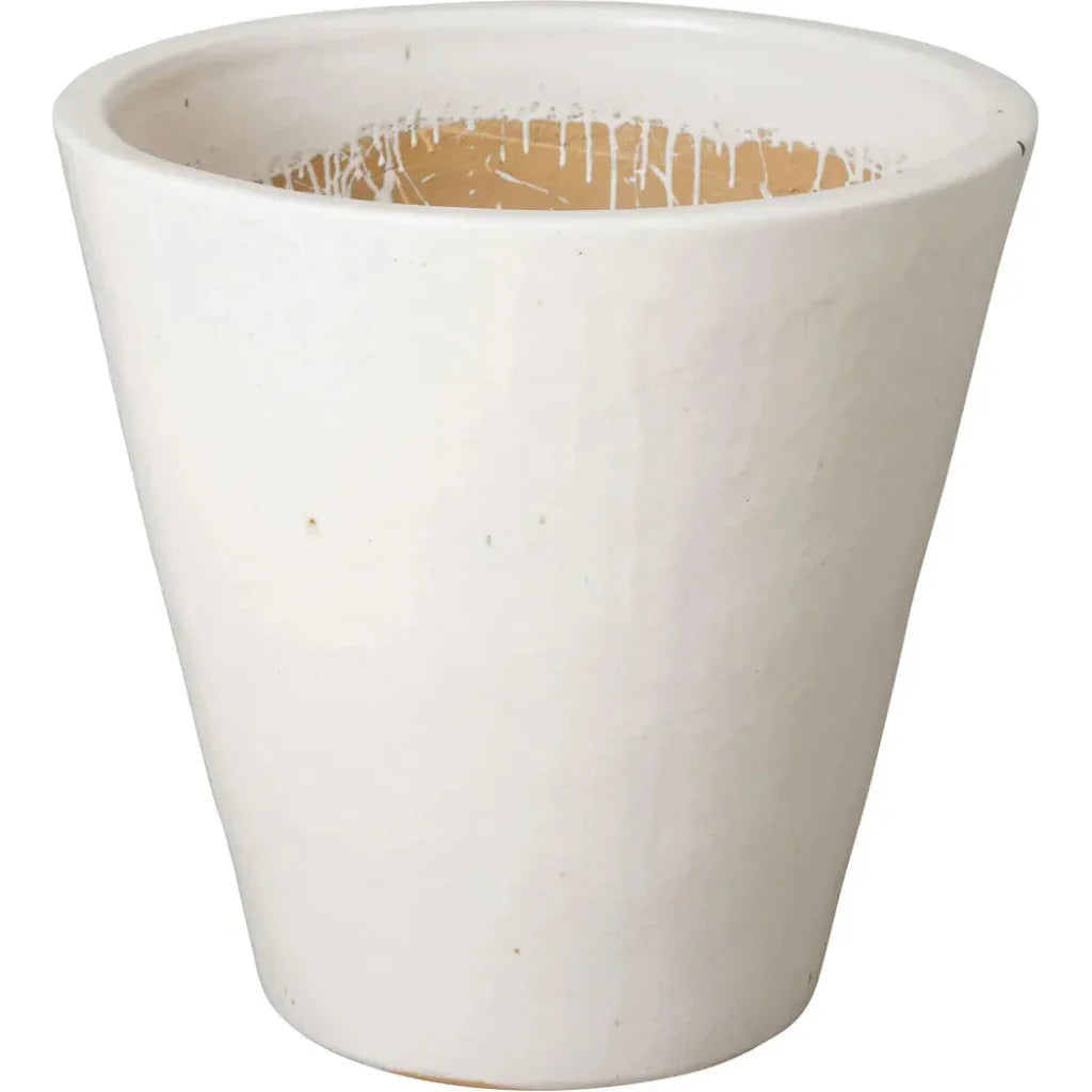 Emissary Tapered Round Ceramic Planter