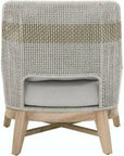 Tapestry Outdoor Club Chair Taupe & White Rope and Teak - LOOMLAN - Essentials For Living - Outdoor Lounge Chairs