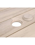Teak Round Dining Table Outdoor Use Carmel Collection - LOOMLAN - Essentials For Living - Outdoor Dining Tables