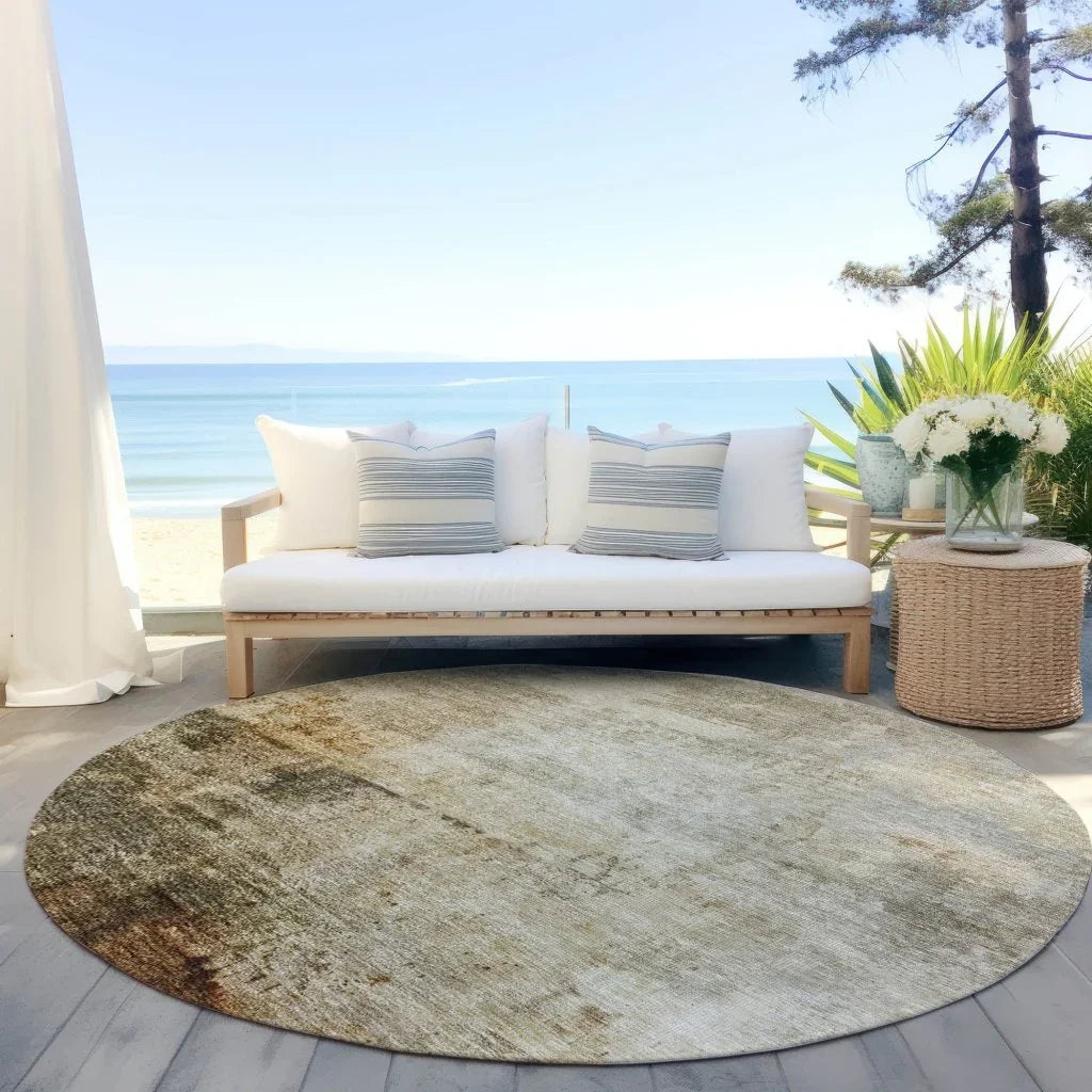 LOOMLAN Rugs Tekstura Ivory Washable Indoor-Outdoor Rug