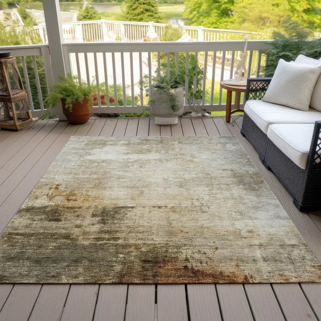 LOOMLAN Rugs Tekstura Ivory Washable Indoor-Outdoor Rug