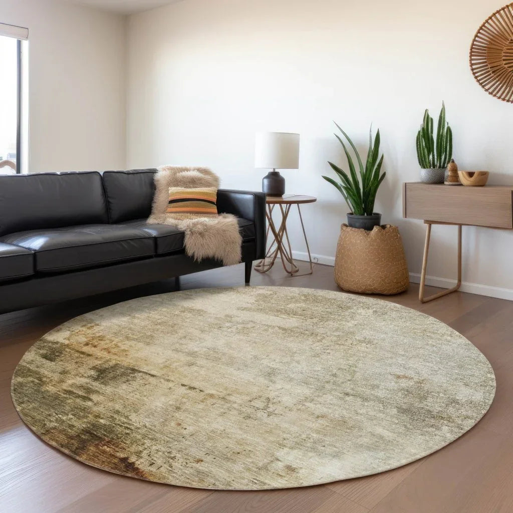 LOOMLAN Rugs Tekstura Ivory Washable Indoor-Outdoor Rug