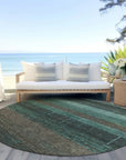 LOOMLAN Rugs Tembira Teal Washable Indoor-Outdoor Rug
