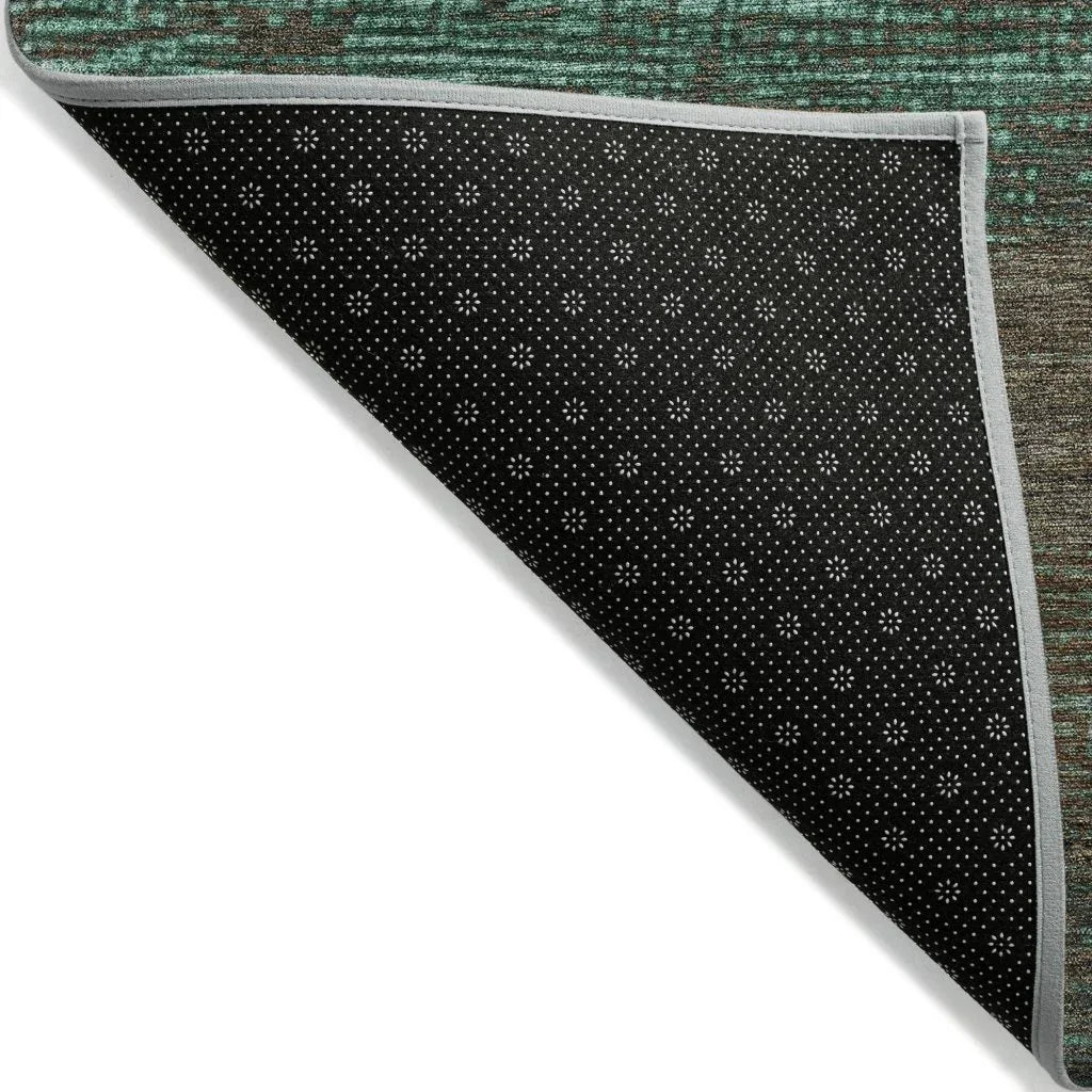 LOOMLAN Rugs Tembira Teal Washable Indoor-Outdoor Rug