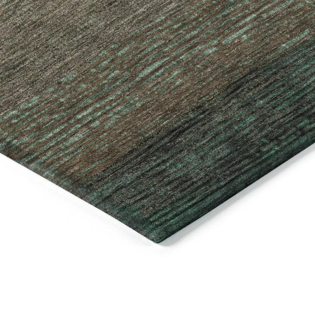 LOOMLAN Rugs Tembira Teal Washable Indoor-Outdoor Rug