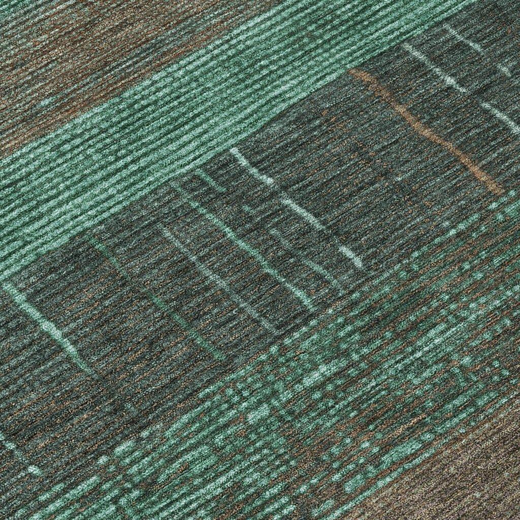 LOOMLAN Rugs Tembira Teal Washable Indoor-Outdoor Rug