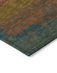 LOOMLAN Rugs Temira Orange Washable Indoor-Outdoor Rug