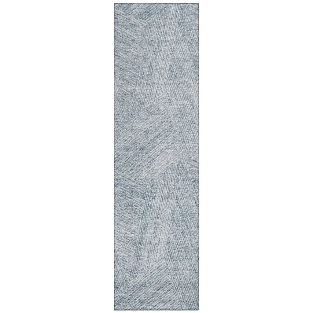 LOOMLAN Rugs Terra Blue Washable Indoor-Outdoor Rug