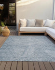 LOOMLAN Rugs Terra Blue Washable Indoor-Outdoor Rug