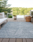 LOOMLAN Rugs Terra Blue Washable Indoor-Outdoor Rug