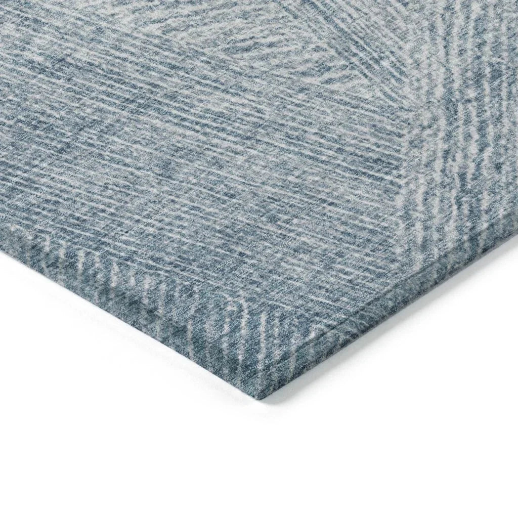 LOOMLAN Rugs Terra Blue Washable Indoor-Outdoor Rug