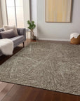 LOOMLAN Rugs Terra Chocolate Washable Indoor-Outdoor Rug