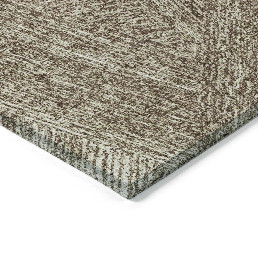 LOOMLAN Rugs Terra Chocolate Washable Indoor-Outdoor Rug