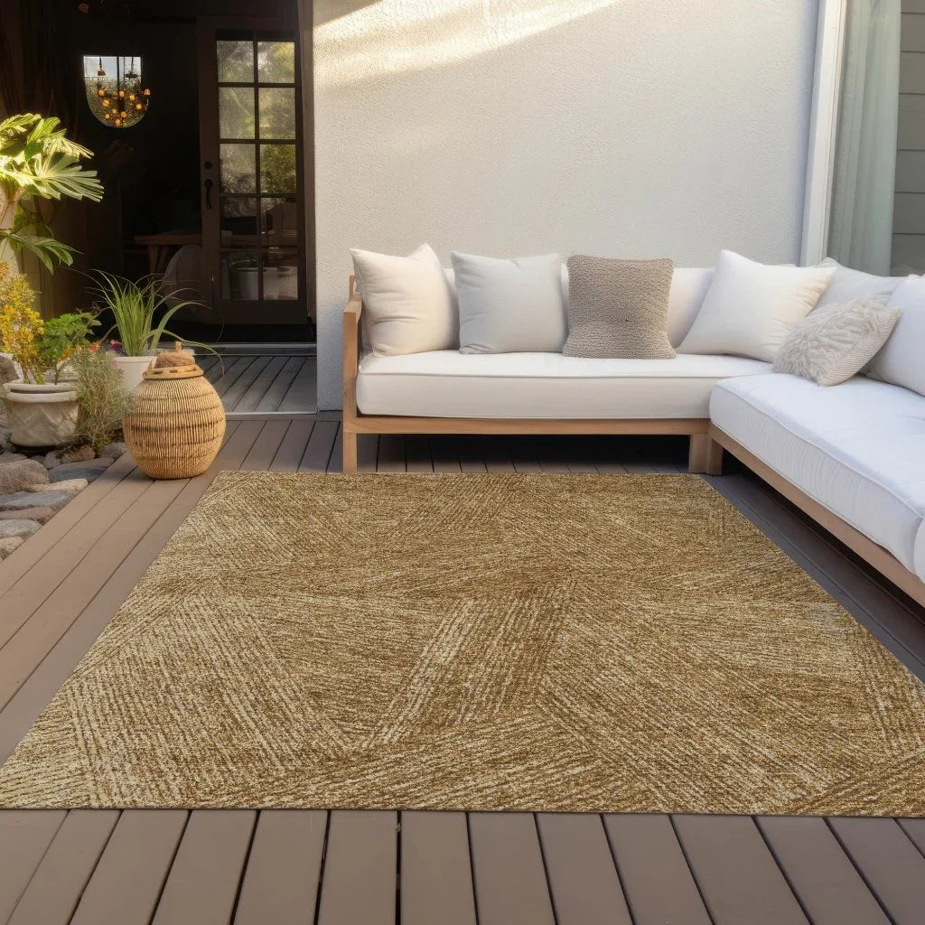 LOOMLAN Rugs Terra Gold Washable Indoor-Outdoor Rug