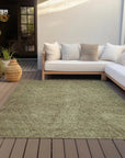 LOOMLAN Rugs Terra Green Washable Indoor-Outdoor Rug