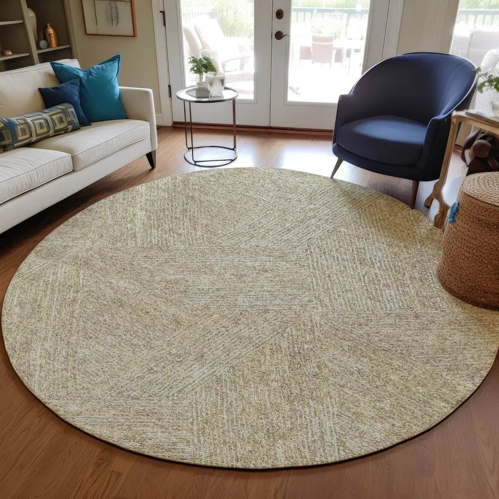 LOOMLAN Rugs Terra Ivory Washable Indoor-Outdoor Rug