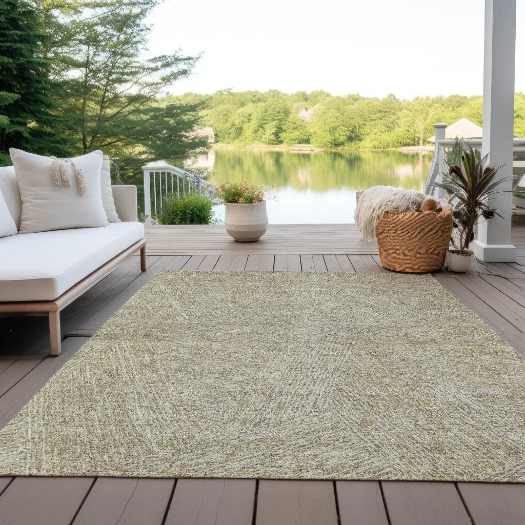 LOOMLAN Rugs Terra Ivory Washable Indoor-Outdoor Rug