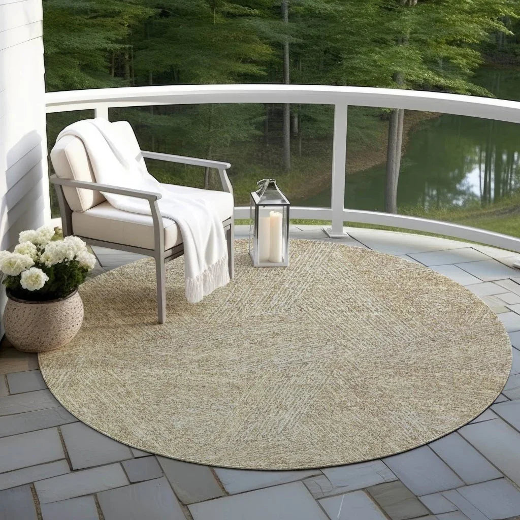 LOOMLAN Rugs Terra Ivory Washable Indoor-Outdoor Rug