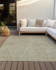 LOOMLAN Rugs Terra Ivory Washable Indoor-Outdoor Rug