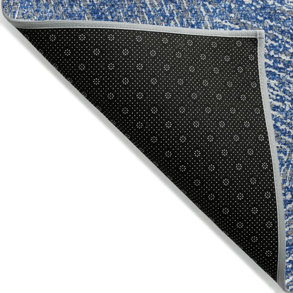 LOOMLAN Rugs Terra Navy Washable Indoor-Outdoor Rug