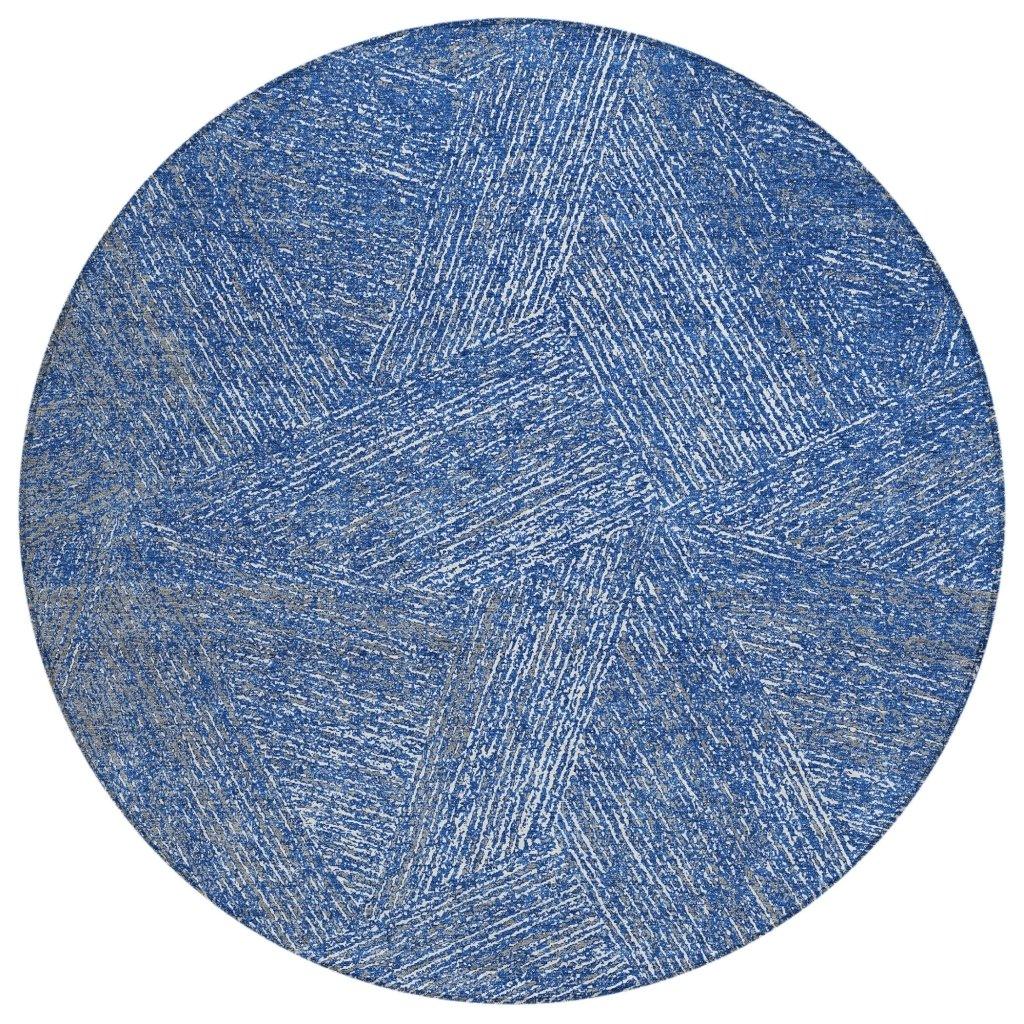 LOOMLAN Rugs Terra Navy Washable Indoor-Outdoor Rug