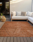 LOOMLAN Rugs Terra Orange Washable Indoor-Outdoor Rug