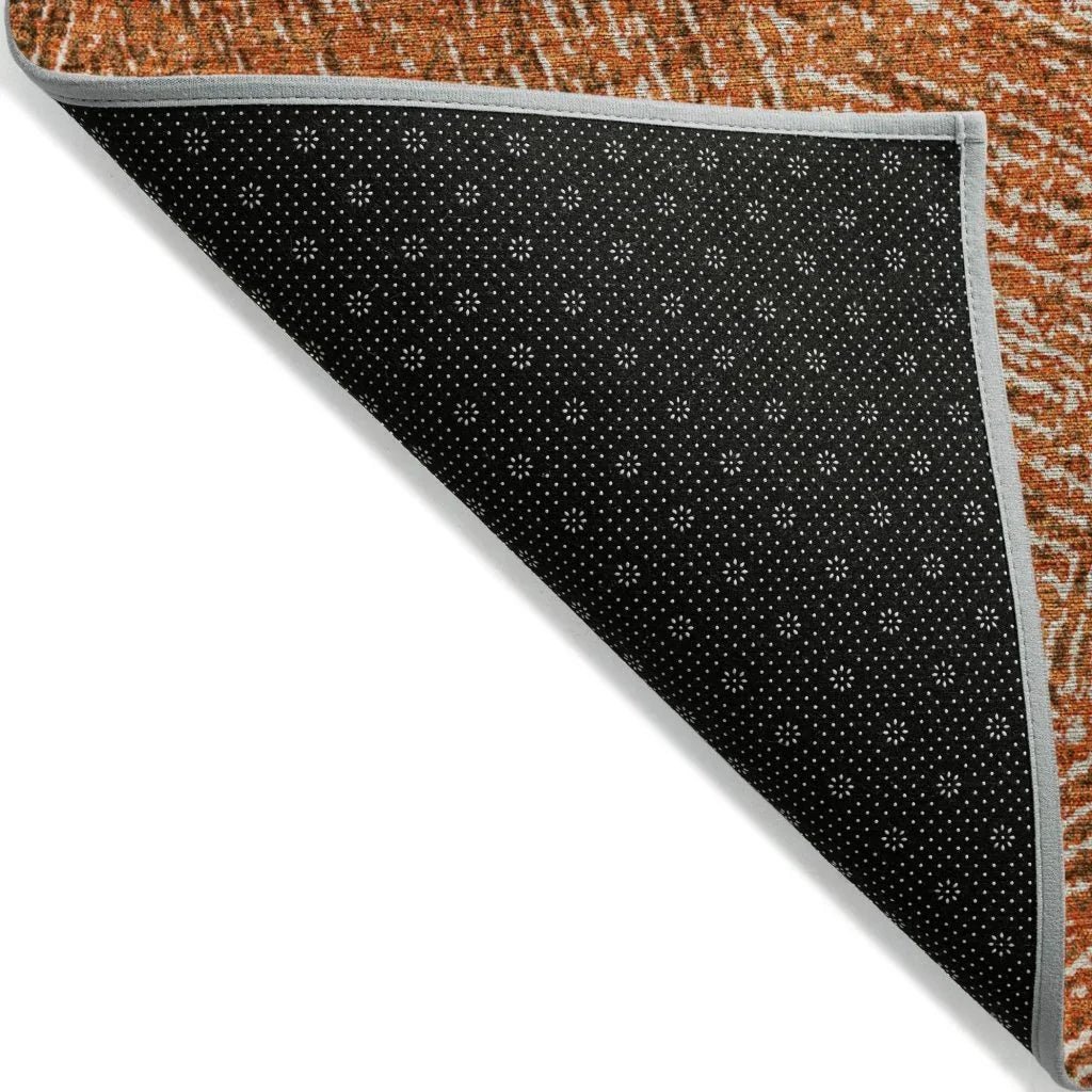 LOOMLAN Rugs Terra Orange Washable Indoor-Outdoor Rug