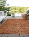 LOOMLAN Rugs Terra Orange Washable Indoor-Outdoor Rug