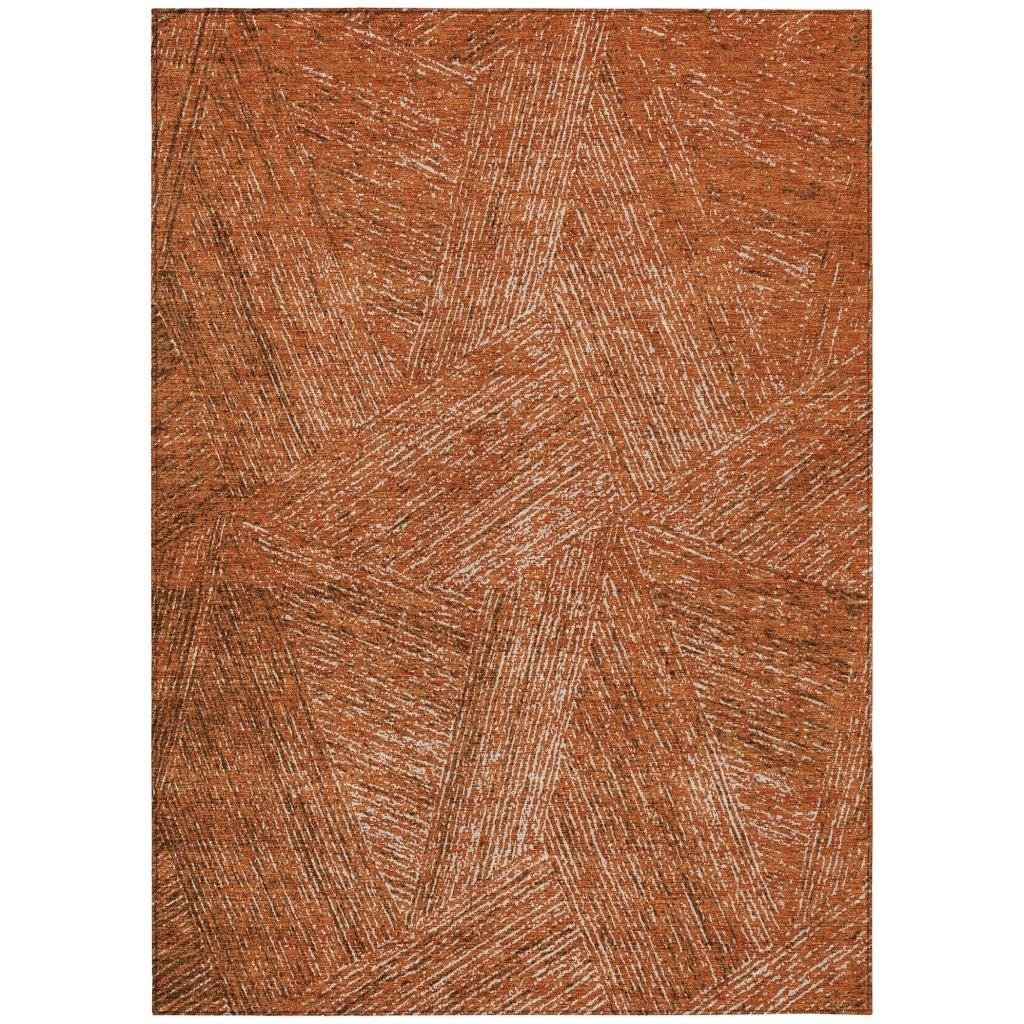 LOOMLAN Rugs Terra Orange Washable Indoor-Outdoor Rug