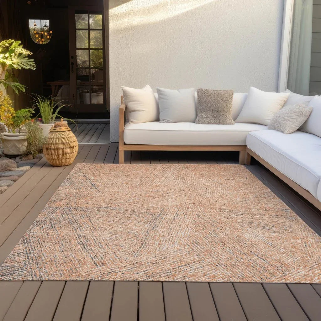 LOOMLAN Rugs Terra Peach Washable Indoor-Outdoor Rug