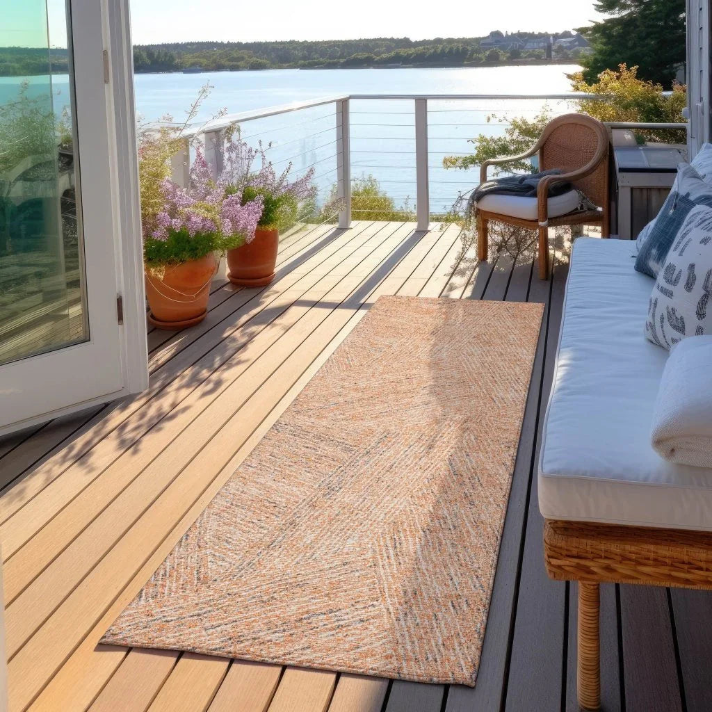 LOOMLAN Rugs Terra Peach Washable Indoor-Outdoor Rug