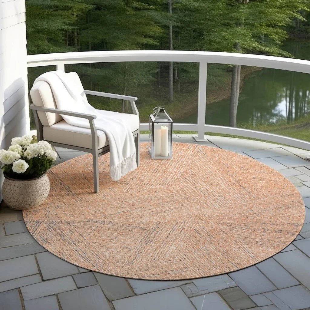 LOOMLAN Rugs Terra Peach Washable Indoor-Outdoor Rug