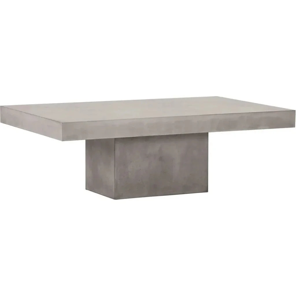 Seasonal Living Terrace Concrete Slate Gray Outdoor Coffee Table