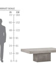 Seasonal Living Terrace Concrete Slate Gray Outdoor Coffee Table
